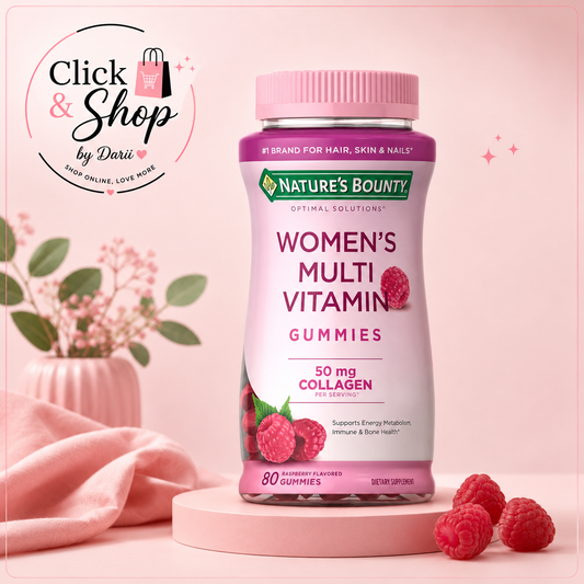 GOMITAS MULTIVITAMÍNICAS NATURE'S BOUNTY SABOR FRAMBUESA