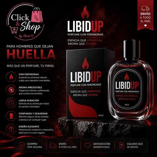 PERFUME  CON FEROMONAS LIBIDUP (HOMBRE)