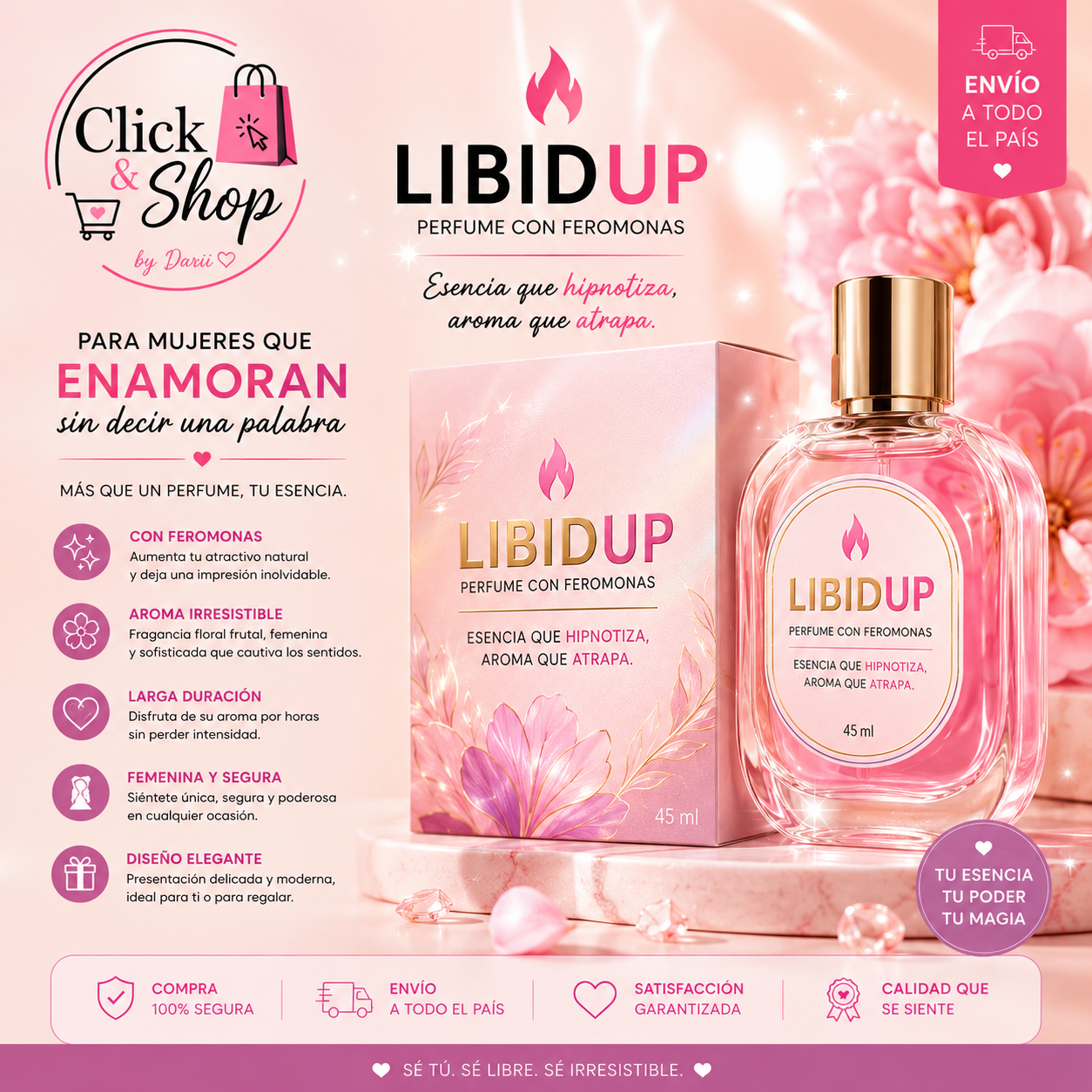 PERFUME CON FEROMONAS LIBIDUP PARA MUJER