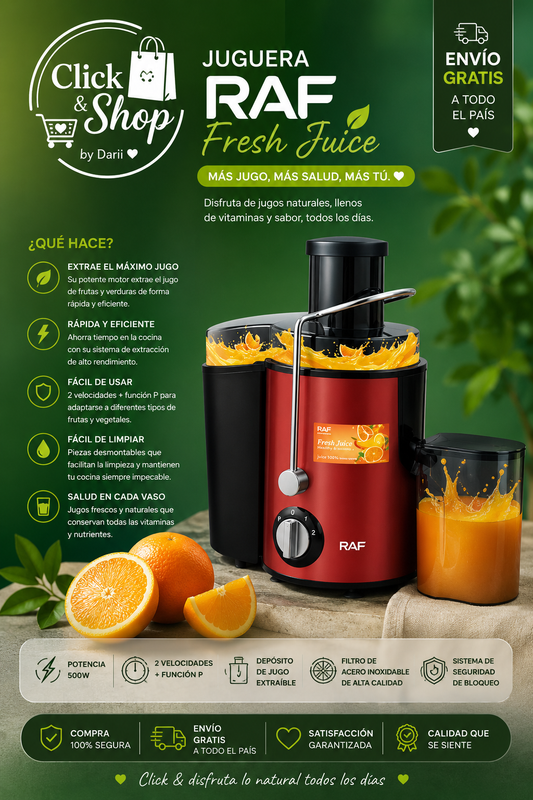 Extractor Exprimidor De Jugo Eléctrico Frutas